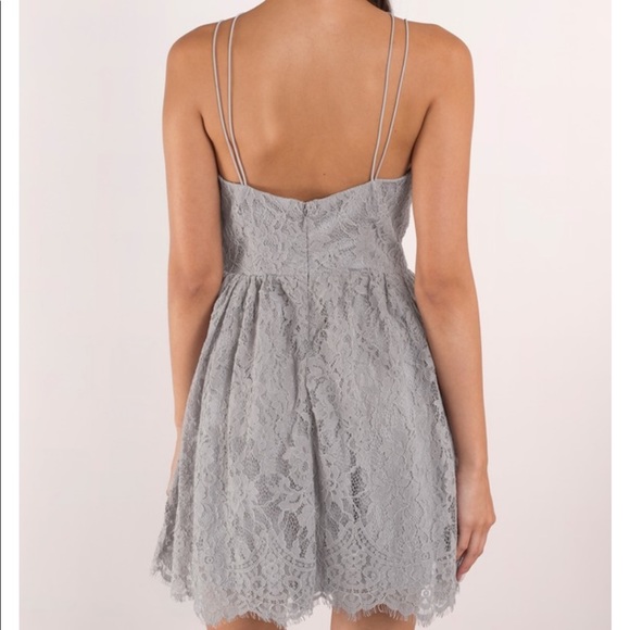Tobi Emalea Grey Skater Dress - Picture 3 of 3
